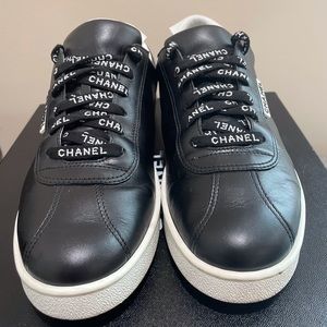Men’s Black Chanel Sneaker Size 41